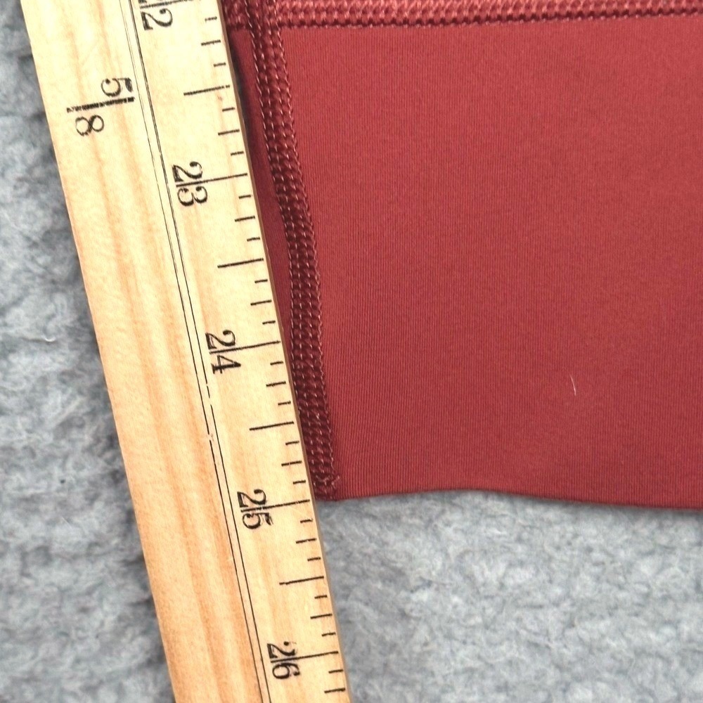 Vuori Daily Pocket Leggings Womens XS Rust Red High Rise Drawstring Yoga 7/8 - Picture 9 of 14